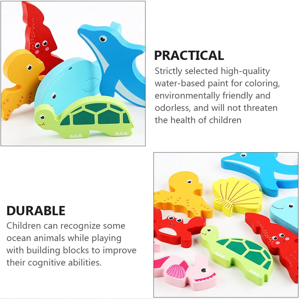 Under the Sea Wooden Puzzle – Fun & Educational Toddler Toy! 🌊🐠